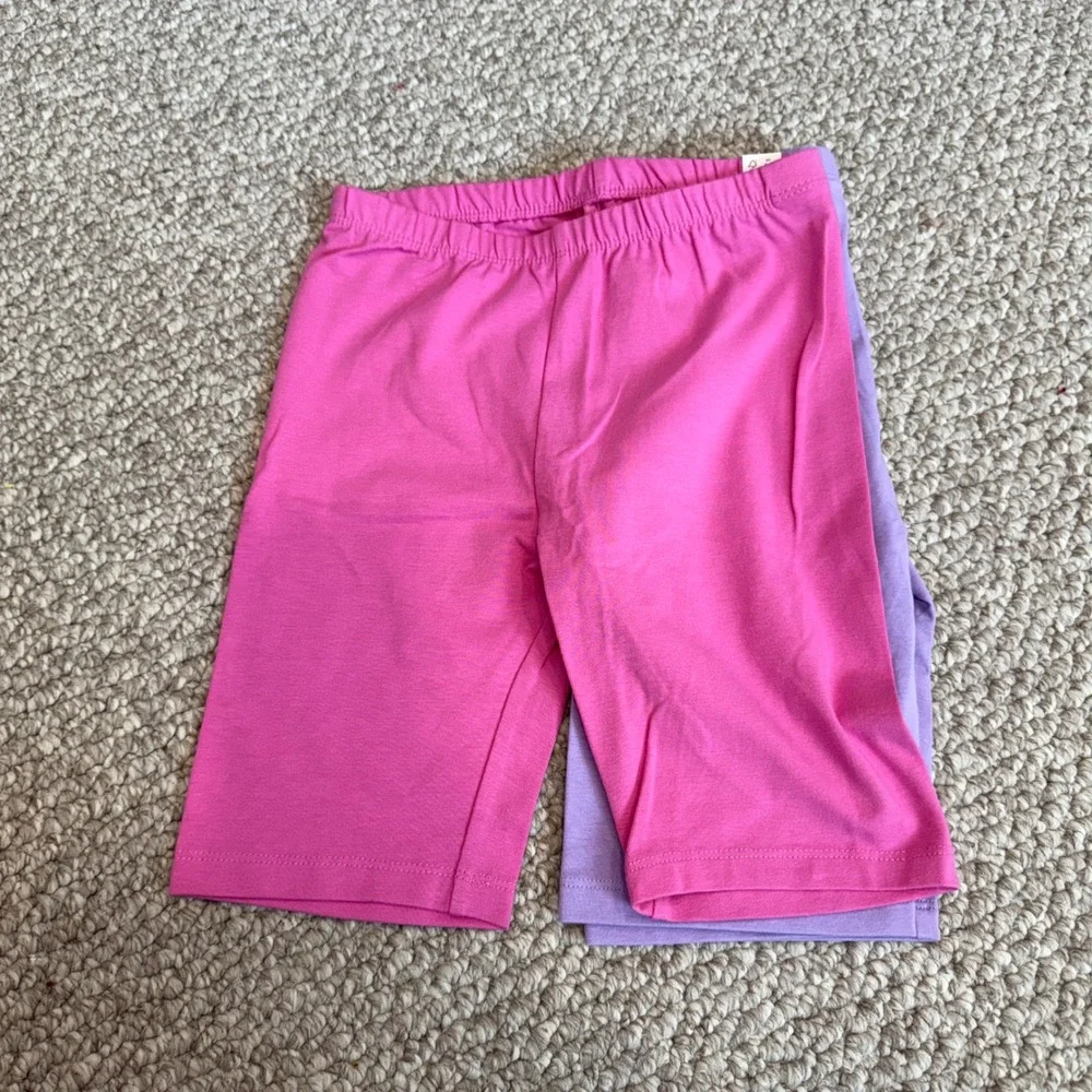 The‎ Childrens Place Girls 2 Pack Bike Shorts Pink Purple Size M 7-8 NWT